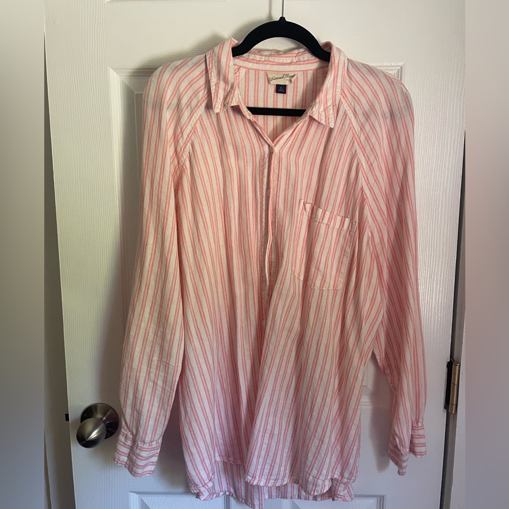 Pink Stripe Button Down - image 1